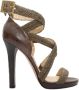 Jimmy Choo Pre-owned Leather sandals Brown Dames - Thumbnail 1