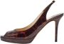 Jimmy Choo Pre-owned Leather sandals Brown Dames - Thumbnail 1