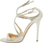 Jimmy Choo Pre-owned Leather sandals Gray Dames - Thumbnail 1