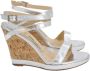 Jimmy Choo Pre-owned Leather sandals Gray Dames - Thumbnail 1