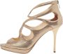 Jimmy Choo Pre-owned Leather sandals Gray Dames - Thumbnail 1