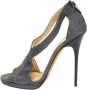 Jimmy Choo Pre-owned Leather sandals Gray Dames - Thumbnail 1