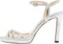 Jimmy Choo Pre-owned Leather sandals Gray Dames - Thumbnail 1