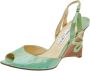 Jimmy Choo Pre-owned Leather sandals Green Dames - Thumbnail 1