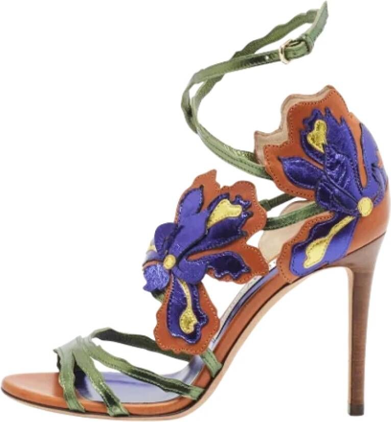 Jimmy Choo Pre-owned Leather sandals Multicolor Dames