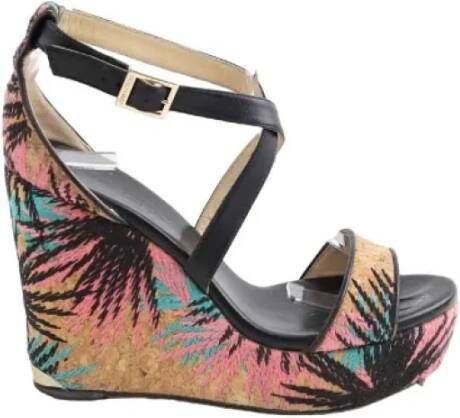 Jimmy Choo Pre-owned Leather sandals Multicolor Dames