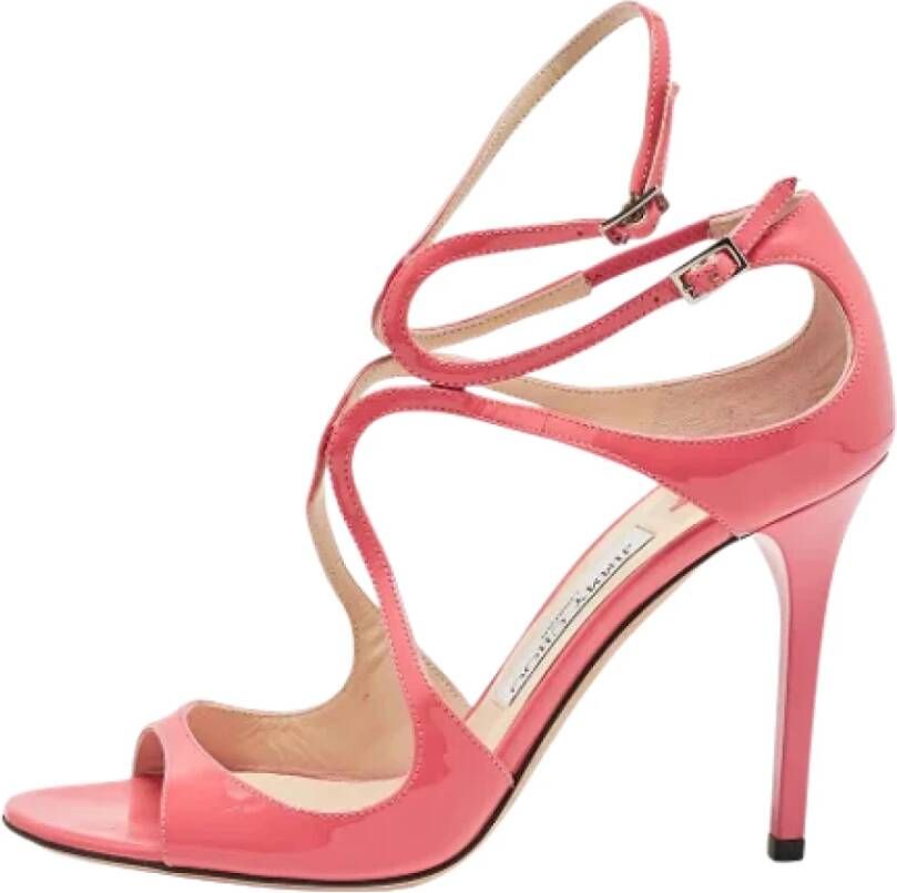 Jimmy Choo Pre-owned Leather sandals Pink Dames