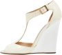 Jimmy Choo Pre-owned Leather sandals White Dames - Thumbnail 1