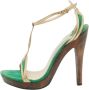 Jimmy Choo Pre-owned Leather sandals Yellow Dames - Thumbnail 1