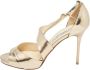 Jimmy Choo Pre-owned Leather sandals Yellow Dames - Thumbnail 1