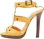 Jimmy Choo Pre-owned Leather sandals Yellow Dames - Thumbnail 1