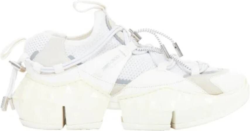 Jimmy Choo Pre-owned Leather sneakers White Dames