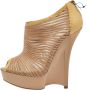 Jimmy Choo Pre-owned Mesh boots Beige Dames - Thumbnail 1