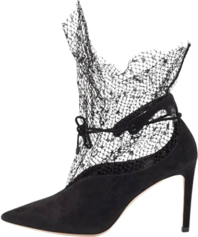 Jimmy Choo Pre-owned Mesh boots Black Dames