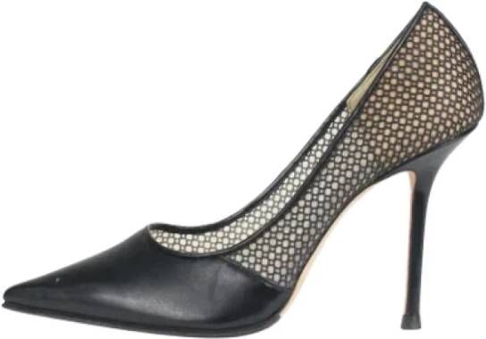 Jimmy Choo Pre-owned Mesh heels Black Dames