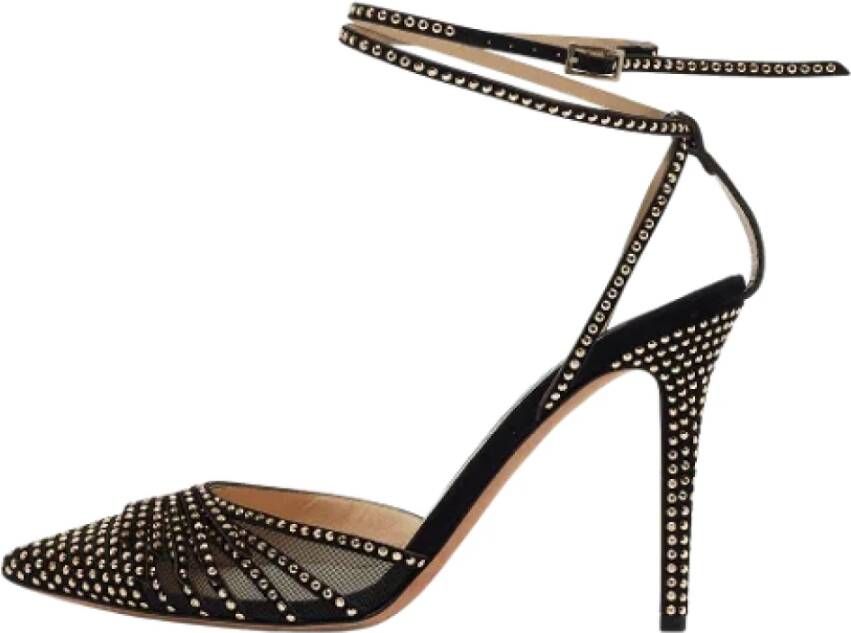 Jimmy Choo Pre-owned Mesh heels Black Dames