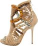 Jimmy Choo Pre-owned Mesh sandals Brown Dames - Thumbnail 1