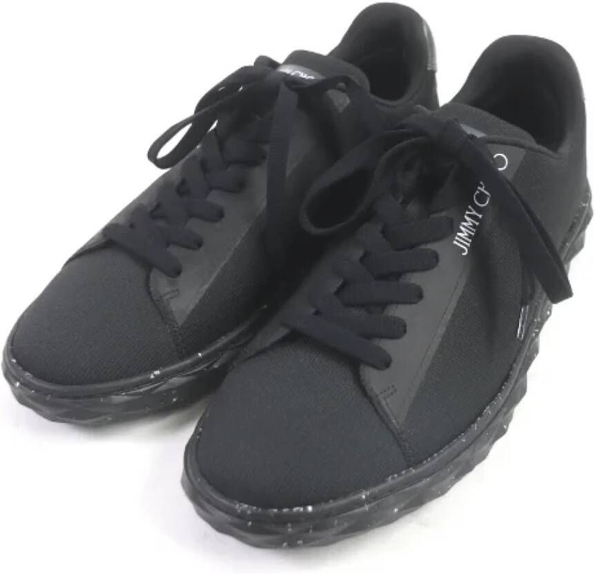 Jimmy Choo Pre-owned Plastic sneakers Black Heren