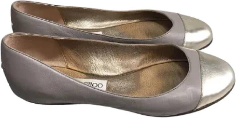 Jimmy Choo Pre-owned Platte schoenen Gray Dames