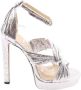 Jimmy Choo Pre-owned Polyester heels Gray Dames - Thumbnail 1