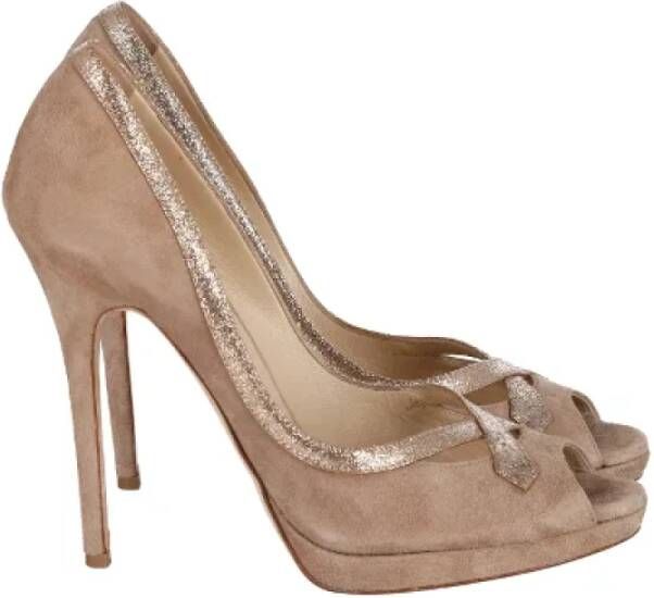 Jimmy Choo Pre-owned Pumps Beige Dames