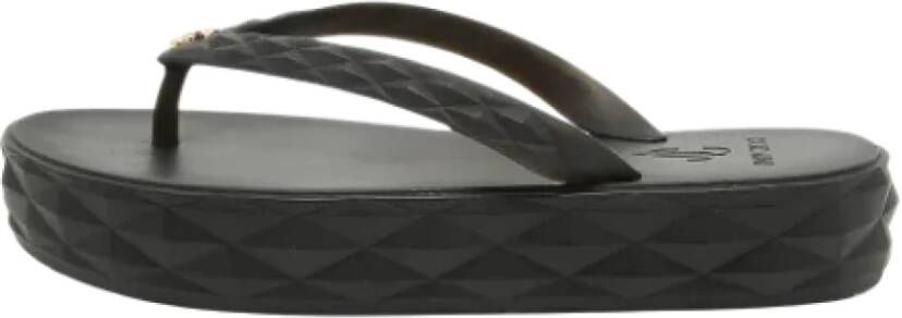 Jimmy Choo Pre-owned Rubber sandals Black Dames