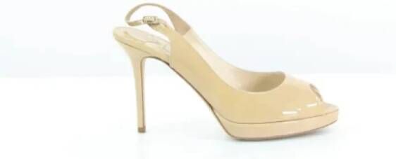 Jimmy Choo Pre-owned Sandalen Beige Dames