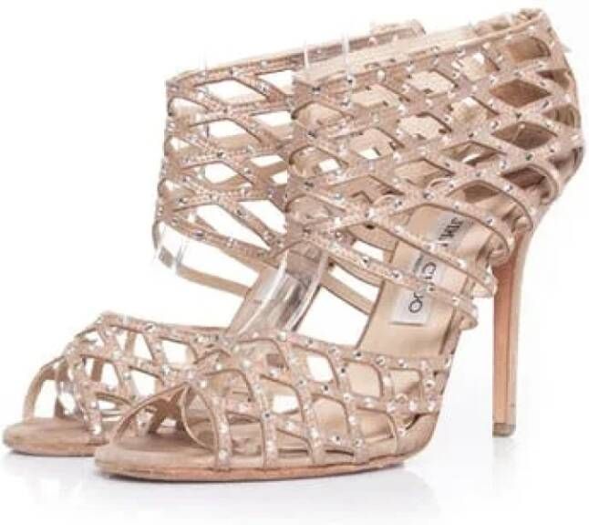 Jimmy Choo Pre-owned Sandalen Beige Dames