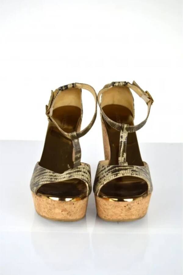 Jimmy Choo Pre-owned Sandalen Brown Dames