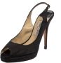 Jimmy Choo Pre-owned Satin sandals Black Dames - Thumbnail 1