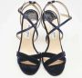 Jimmy Choo Pre-owned Satin sandals Black Dames - Thumbnail 1