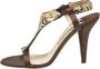 Jimmy Choo Pre-owned Satin sandals Brown Dames - Thumbnail 1