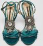 Jimmy Choo Pre-owned Satin sandals Green Dames - Thumbnail 1