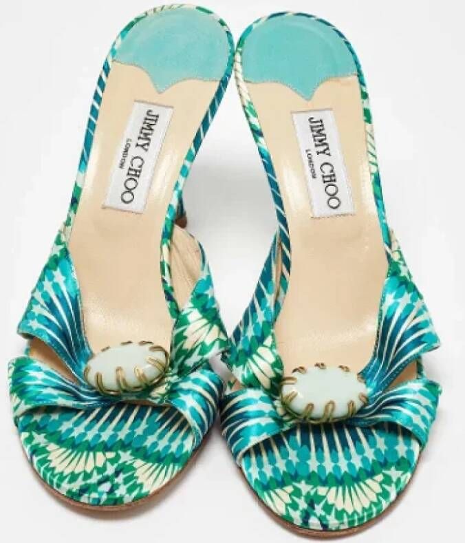 Jimmy Choo Pre-owned Satin sandals Multicolor Dames