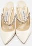 Jimmy Choo Pre-owned Satin sandals White Dames - Thumbnail 1