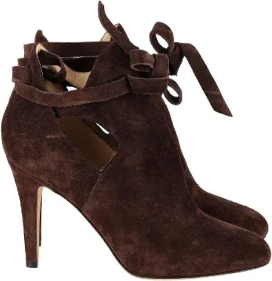 Jimmy Choo Pre-owned Suede boots Brown Dames