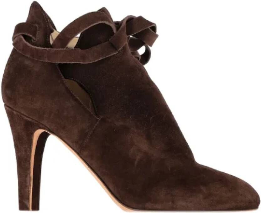 Jimmy Choo Pre-owned Suede boots Brown Dames