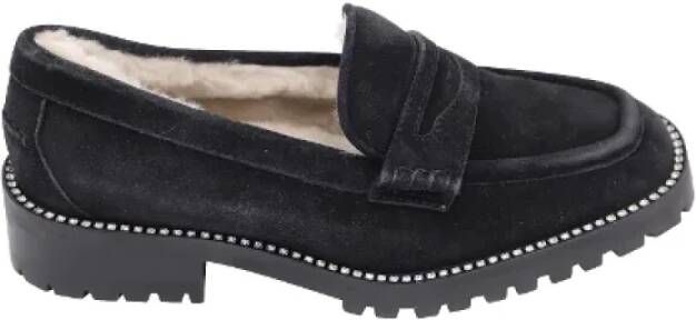 Jimmy Choo Pre-owned Suede espadrilles Black Dames