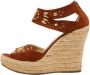 Jimmy Choo Pre-owned Suede espadrilles Brown Dames - Thumbnail 1