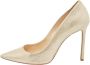 Jimmy Choo Pre-owned Suede heels Beige Dames - Thumbnail 1