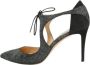 Jimmy Choo Pre-owned Suede heels Black Dames - Thumbnail 1