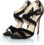 Jimmy Choo Pre-owned Suede heels Black Dames - Thumbnail 1