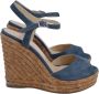 Jimmy Choo Pre-owned Suede heels Blue Dames - Thumbnail 1