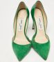 Jimmy Choo Pre-owned Suede heels Green Dames - Thumbnail 1