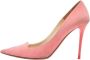 Jimmy Choo Pre-owned Suede heels Pink Dames - Thumbnail 1