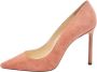 Jimmy Choo Pre-owned Suede heels Pink Dames - Thumbnail 1