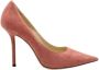 Jimmy Choo Pre-owned Suede heels Pink Dames - Thumbnail 1