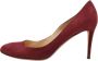 Jimmy Choo Pre-owned Suede heels Red Dames - Thumbnail 1