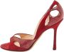 Jimmy Choo Pre-owned Suede heels Red Dames - Thumbnail 1