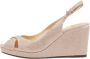 Jimmy Choo Pre-owned Suede sandals Beige Dames - Thumbnail 1